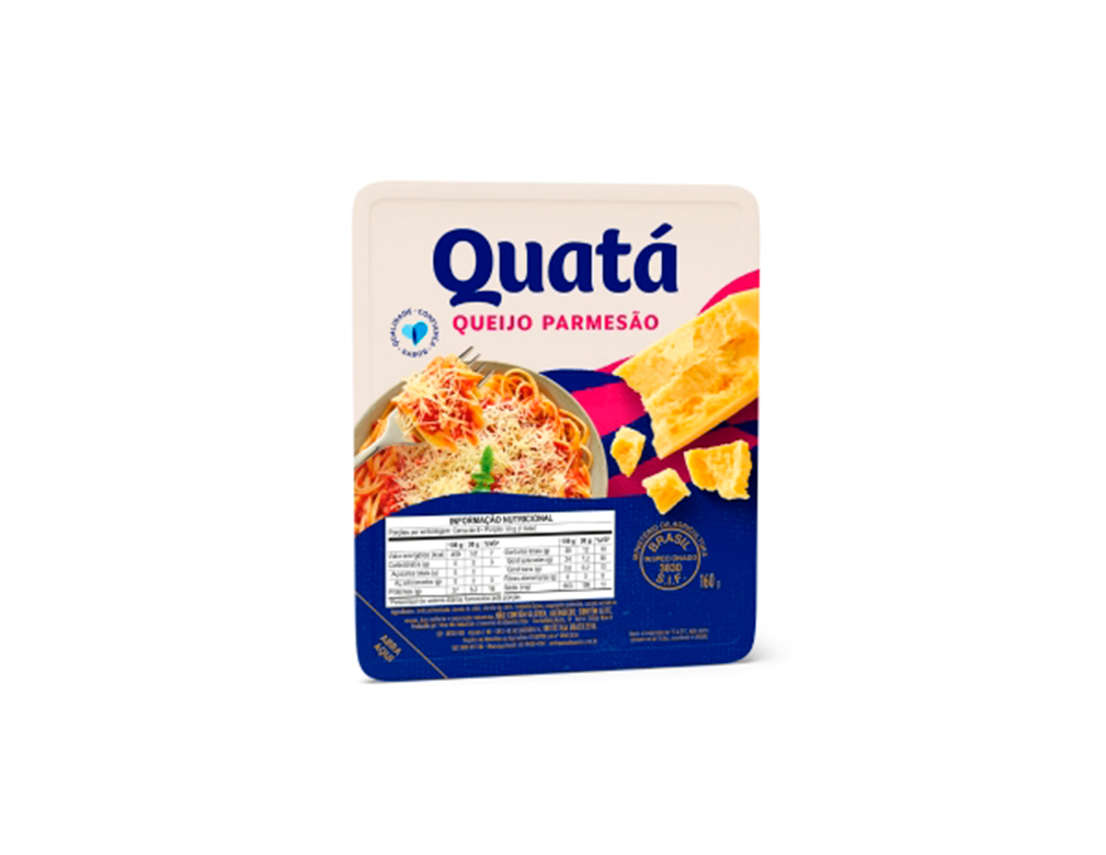 PARMESÃO FRACIONADO QUATÁ 260 G (CX 18 UN)